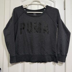 Puma Women’s Dark Gray Crewneck Sweatshirt Size L